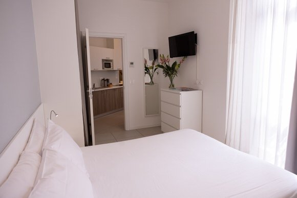 Camera da letto dell'appartamento